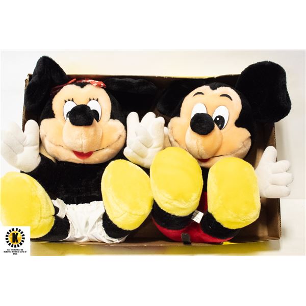 VINTAGE MICKEY & MINIE (MISSING TOP )