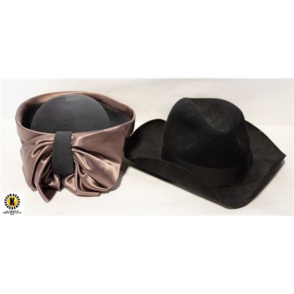 2 VINTAGE HATS