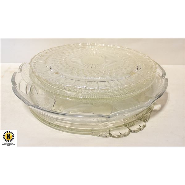 5 LARGE PLATTERS