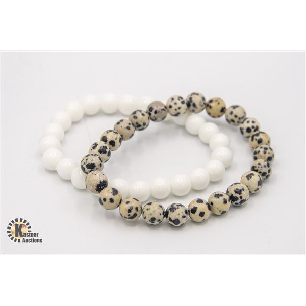 #98-NATURAL JASPER SPORT ,WHITE TURQUIOSE  BRACELE