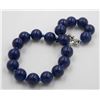 Image 1 : #69-NATURAL LAPIZ LAZULI BRACELET 7.5"