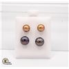 Image 1 : #146-NATURAL AKOYA PEARL EARRINGS  2PCS