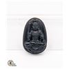 Image 1 : #172- NATURAL BLACK OBSIDIAN BUHHDA PENDANT
