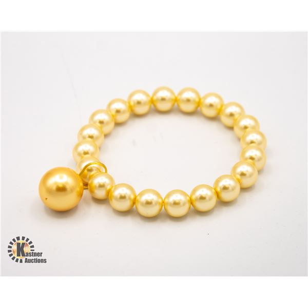 #21-SEA SHELL PEARL BRACELET 10-16 MM