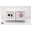 Image 1 : #201-UNHEATD AMETHYST 3.30CT  &  TOURMALINE 1.70CT