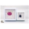 Image 1 : #157-HEATED SAPPHIRE 3.40CT & RUBY 9.28CT GEMSTONE