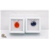 Image 1 : #194-HEATED SAPPHIRE 4.40 CT & CAMELIAN 2.60CT