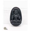 Image 1 : #178- NATURAL BLACK OBSIDIAN BUHHDA PENDANT