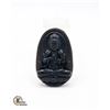 Image 1 : #169- NATURAL BLACK OBSIDIAN BUHHDA PENDANT