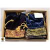 Image 1 : HANDMADE SILK/VELVET DRAWSTRING BAGS