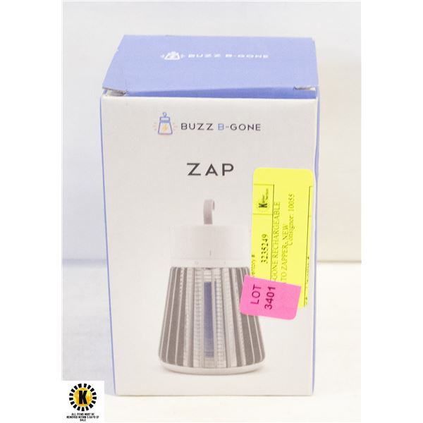 BUGG-B-GONE RECHARGEABLE MOSQUITO ZAPPER- NEW