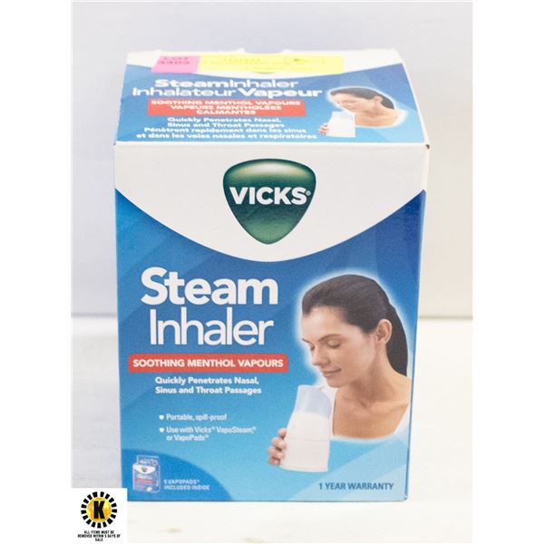 VICKS STEAM INHALER- NEW IN BOX