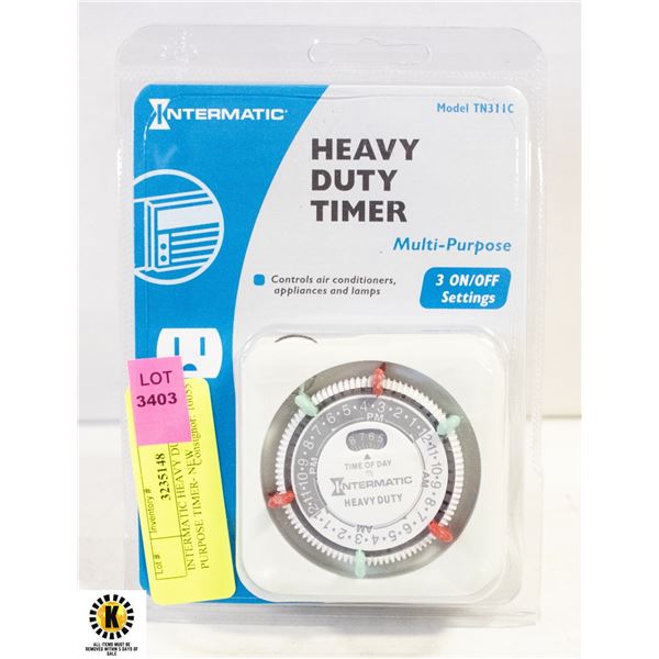 INTERMATIC HEAVY DUTY MULTI PURPOSE TIMER- NEW