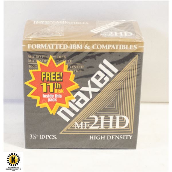 VINTAGE MAXELL SEALED FLOPPY DISKS