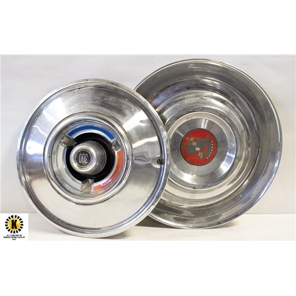 VINTAGE CADILLAC AND CHRYSLER 300 HUBCAPS