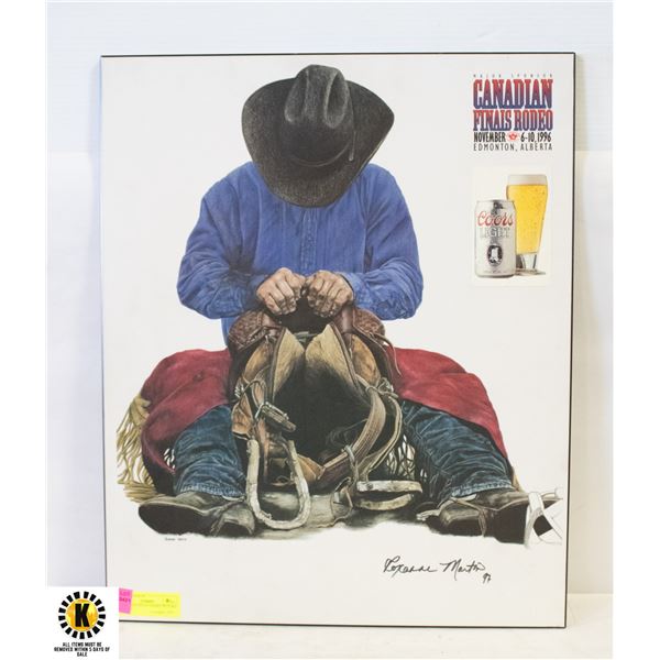 CANADIAN FINALS RODEO PICTURE 18? x 22?
