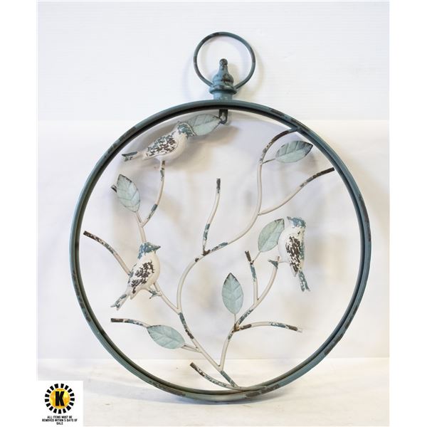 METAL 20 IN INDOOR/GARDEN DECOR,BIRDS ON