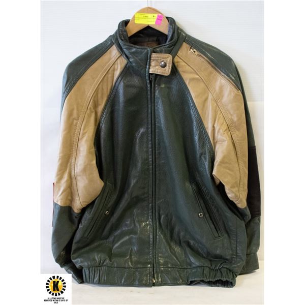 VINTAGE LEATHER JACKET (MED?) - ESTATE
