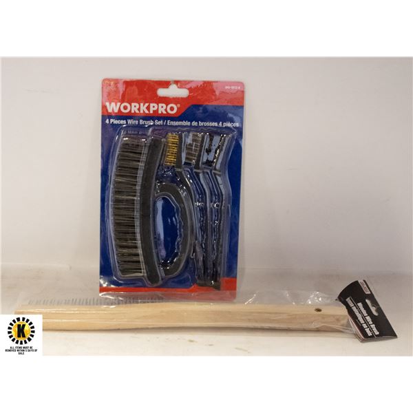WIRE BRUSHES- NEW IN BOX ASSORTED LOT