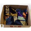 Image 1 : HANDCRAFTED VELVET BAGS- BOX LOT UNFINISHED