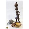 Image 1 : VINTAGE CARVED WOOD DECORATIVE ITEMS