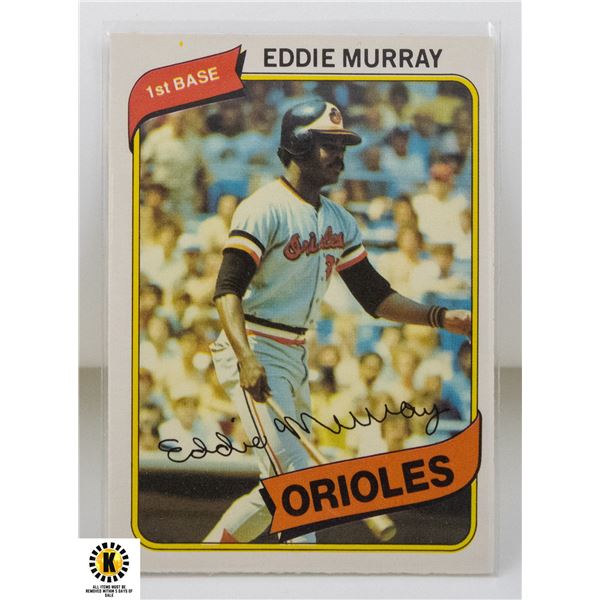 1980 O-PEE-CHEE EDDIE MURRAY CARD NUMBER 88