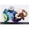 Image 1 : 20 NEW MINI SIZE VARIOUS COLORED HAIR SCRUNCHES