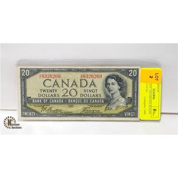 DEVIL'S FACE 1954 $20 B/E 8326269 BEATTIE COYNE