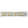 Image 1 : CONSECUTIVE X 4 CANADA $1 UNCIRCULATED BILLS