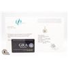 Image 2 : #440-3.00 CT GRA CERTIFIED ROUND BRILLIANT CUT