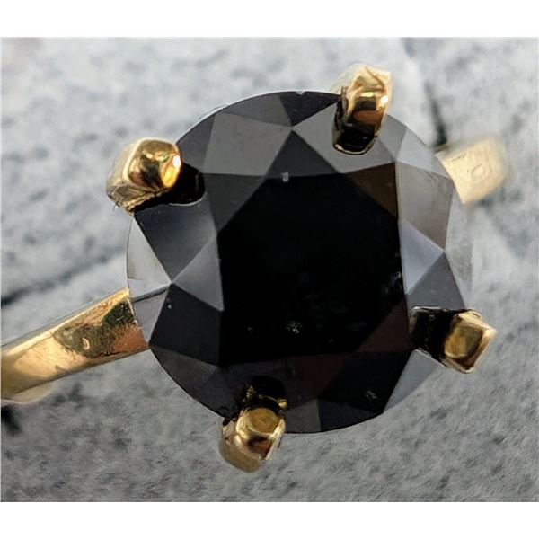 BZ2020-2C 10K 2.38G BLACK DIAMOND 2.4CT RING