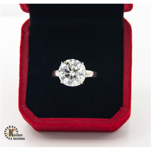 #425-6.00 CT ROUND BRILLIANT CUT MOISSANITE