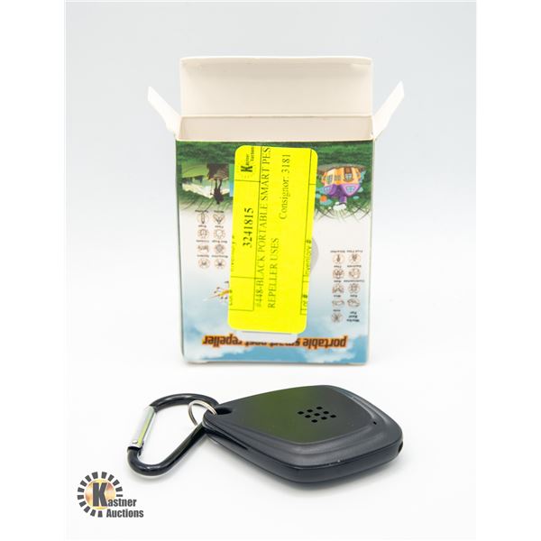 #448-BLACK PORTABLE SMART PEST REPELLER USES