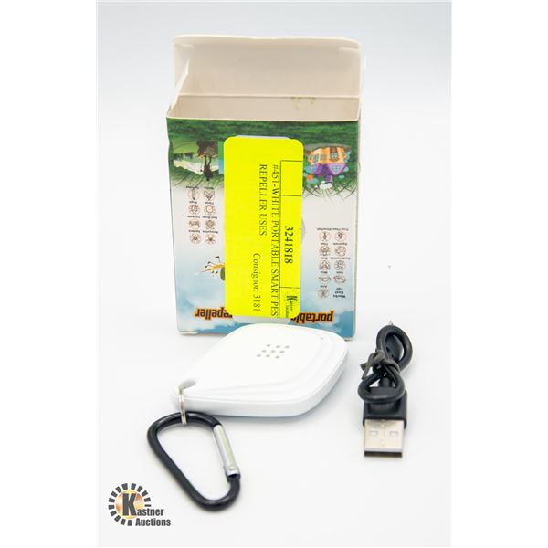 #451-WHITE PORTABLE SMART PEST REPELLER USES