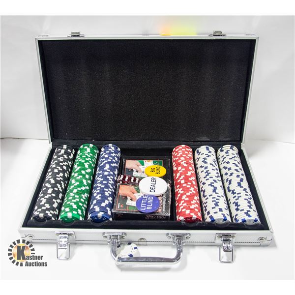 NEW 300 POKER 11.5G CHIPS, NEW CARDS, 5 DICE,