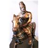 Image 2 : 32)  BRONZE ANCIENT PERSIAN WARRIOR ON HIS HORSE,