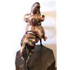 Image 4 : 32)  BRONZE ANCIENT PERSIAN WARRIOR ON HIS HORSE,