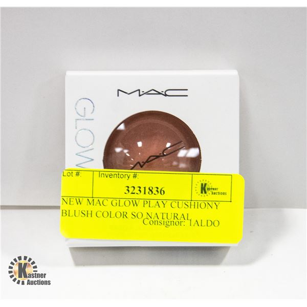 NEW MAC GLOW PLAY CUSHIONY BLUSH COLOR SO NATURAL
