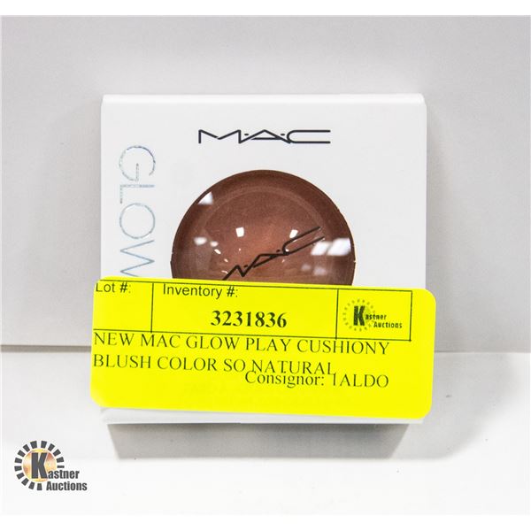 NEW MAC GLOW PLAY CUSHIONY BLUSH COLOR SO NATURAL