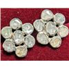 Image 1 : BZ1998-76A SILVER 2.9G NATURAL DIAMOND EARRINGS
