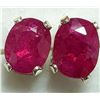 Image 1 : BZ1998-62A SILVER RUBY(1.8CT) EARRINGS