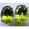 Image 1 : BZ1998-66A SILVER PERIDOT 1.5CT EARRINGS
