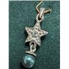 Image 1 : BZ1998-91A SILVER PEARL AND CZ PENDANT