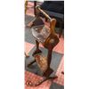 Image 1 : ANTIQUE WOOD 2 TIER STAND 30"
