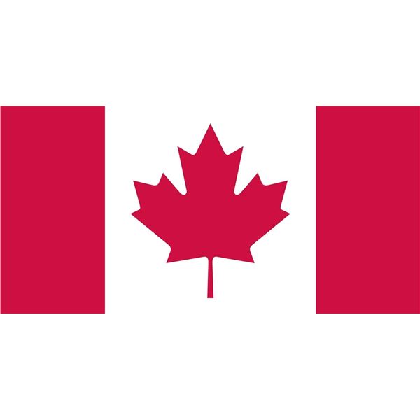 BRAND NEW 36 X 72" FLAGS UNLIMITED "CANADIAN FLAG"