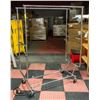 Image 1 : ADJUSTABLE HEIGHT DOUBLE SIDED METAL CLOTHING RACK
