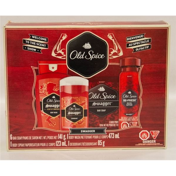 NEW OLD SPICE SWAGGER GIFT SET - INCLUDES 6 BARS