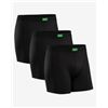 Image 1 : NEW DANISH ENDURANCE 3 PACK ORGANIC BLACK TRUNKS