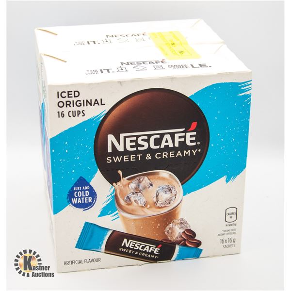 2 BOXES OF 16 CUPS NESCAFE SWEET &