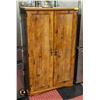 Image 1 : WOODEN HIDE A DESK IN CABINET 32" X 21" X 54"
